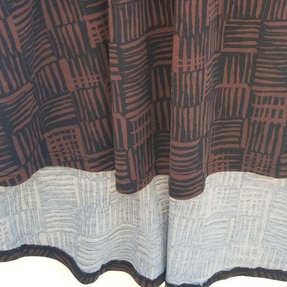LulaRoe Simply Comfortable Dress S Brown Black - Picture 7 of 8